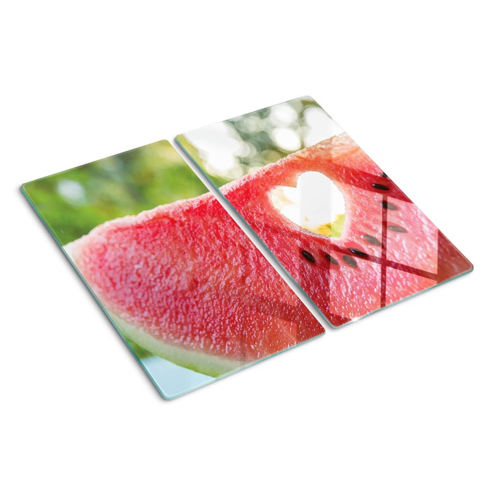 Tocatoare de bucatarie, Tulup, Inima de pepene verde, Rosu, 2x30x52 cm, 010010520010000050536