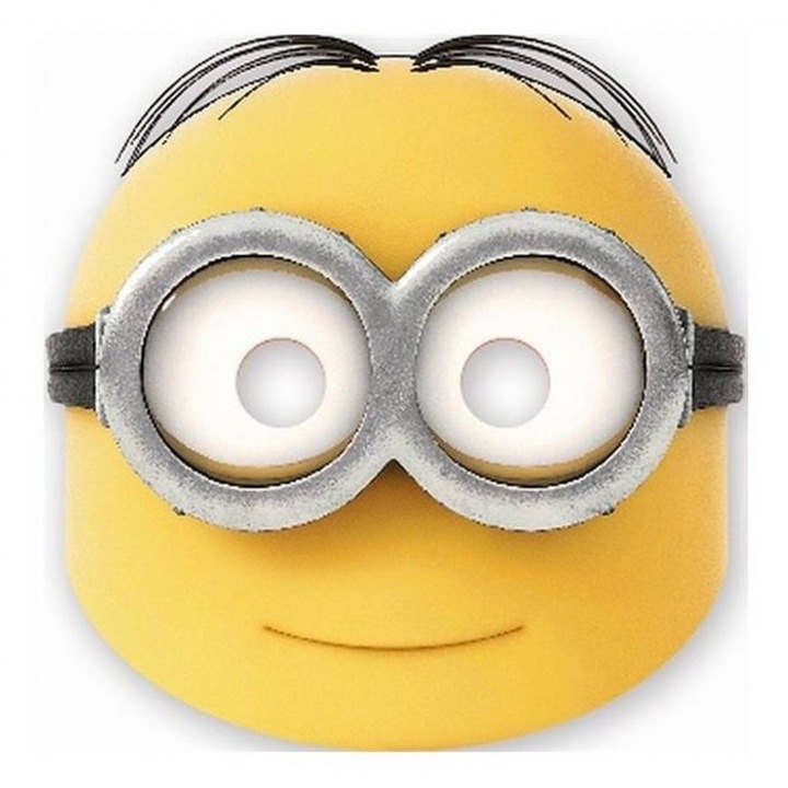 Set 6 masti party, Minions, pentru copii Galben