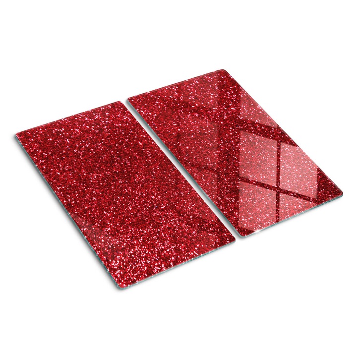 Tocatoare de bucatarie, Tulup, Rosu Sclipitor, Negru, 2x30x52 cm, 010010520010000050730