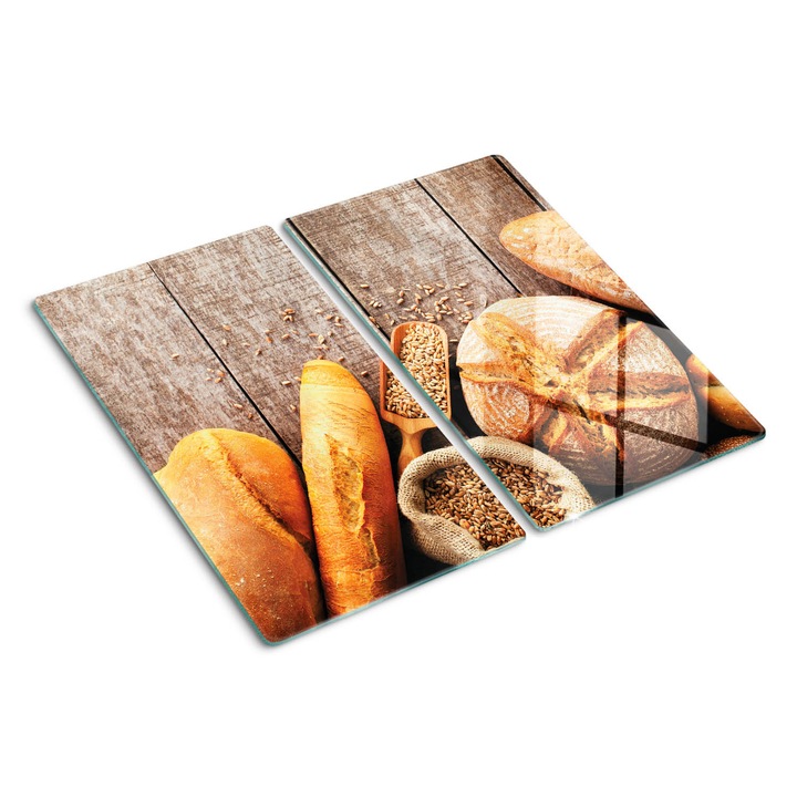 Tocatoare de bucatarie, Tulup, Paine Boabe Lemn, Negru, 2x30x52 cm, 010010520010000027476