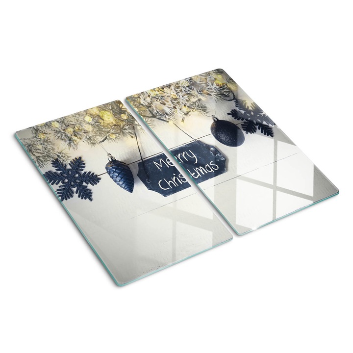 Tocatoare de bucatarie, Tulup, Craciun fericit, Negru, 2x30x52 cm, 010010520010000050108