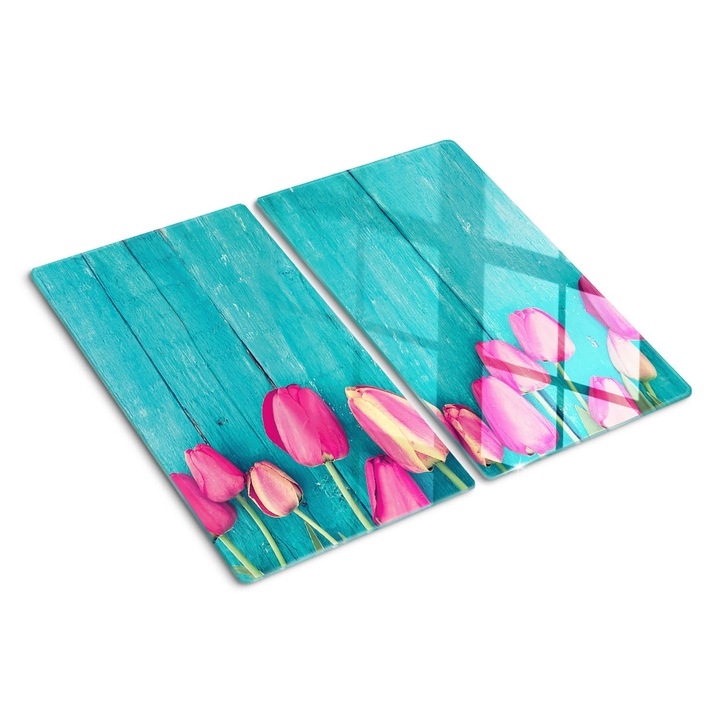 Tocatoare de bucatarie, Tulup, Lalelele, Albastru, 2x30x52 cm, 010010520010000050233