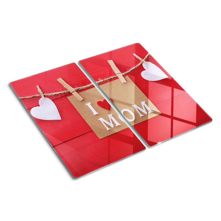 Tocatoare de bucatarie, Tulup, Ziua Mamei, Rosu, 2x30x52 cm, 010010520010000050043