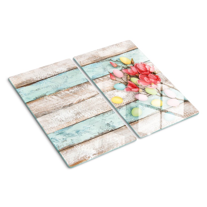 Tocatoare de bucatarie, Tulup, oua de Paste, Albastru, 2x30x52 cm, 010010520010000050097