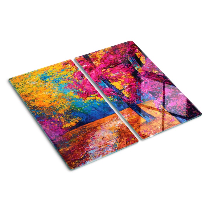 Tocatoare de bucatarie, Tulup, Impresionism, Roz, 2x30x52 cm, 010010520010000049973