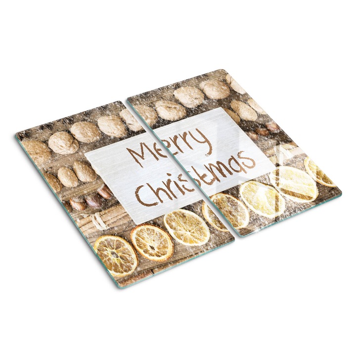 Tocatoare de bucatarie, Tulup, Craciun fericit, Negru, 2x30x52 cm, 010010520010000050114