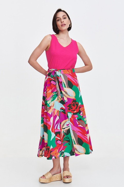 Top Secret, Top uni cu decolteu in V, Fucsia, 34