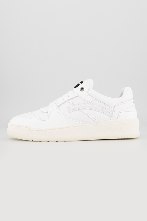 G-STAR, Кожени спортни обувки Grid Lea, Мръснобял