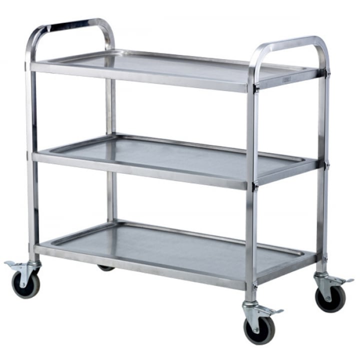 Carucior servire RAKI metalic multifunctional 3 polite 85x45x89cm