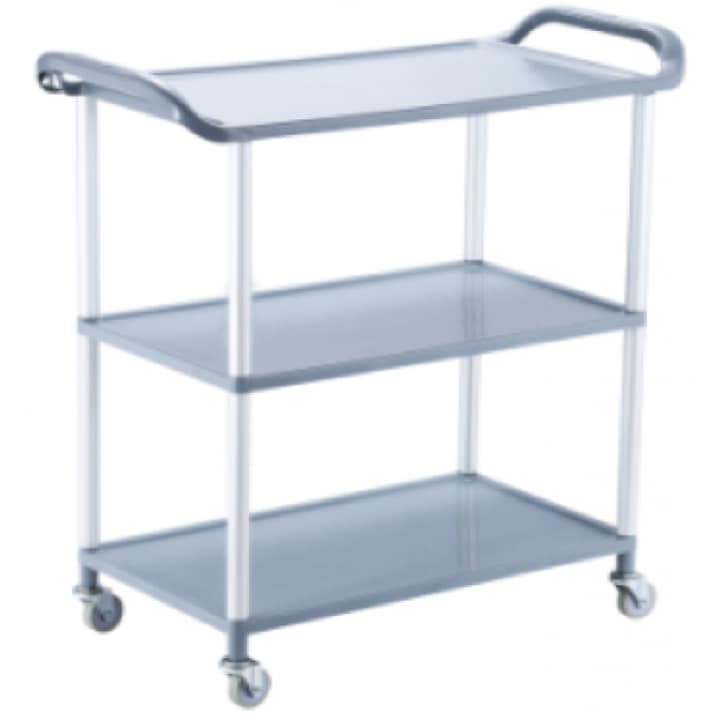 Carucior servire Raki trei nivele 72x34x74 cm gri