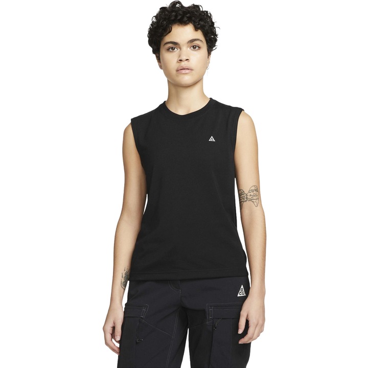 Nike Wmns Acg Dri-fit Adv ujjatlan triko, fekete, Fekete