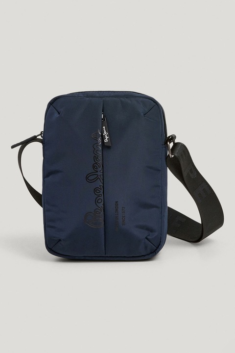 Pepe Jeans London, Keresztpántos textiltáska cipzárral, Tengerészkék