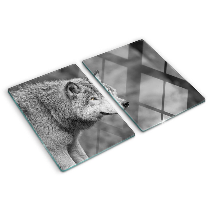 Tocatoare de bucatarie, Tulup, Lupul cenusiu, Gri, 2x40x52 cm, 010010520020000005640