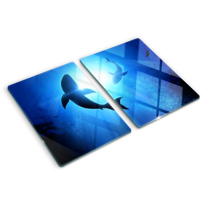 Tocatoare de bucatarie, Tulup, Doi rechini, Albastru, 2x40x52 cm, 010010520020000005739