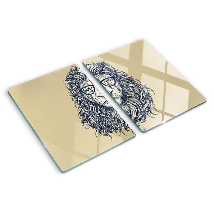 Tocatoare de bucatarie, Tulup, Leul hipster, Bej, 2x40x52 cm, 010010520020000005775