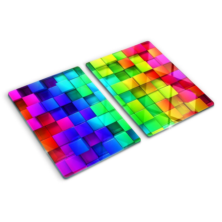 Tocatoare de bucatarie, Tulup, Cutii colorate, Multicolor, 2x40x52 cm, 010010520020000005903