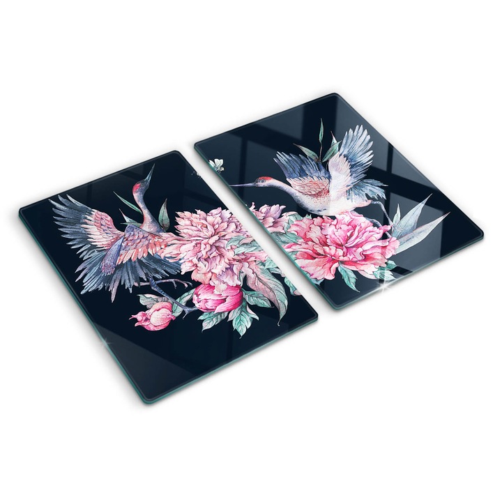 Tocatoare de bucatarie, Tulup, Macarale bujori, Multicolor, 2x40x52 cm, 010010520020000005838