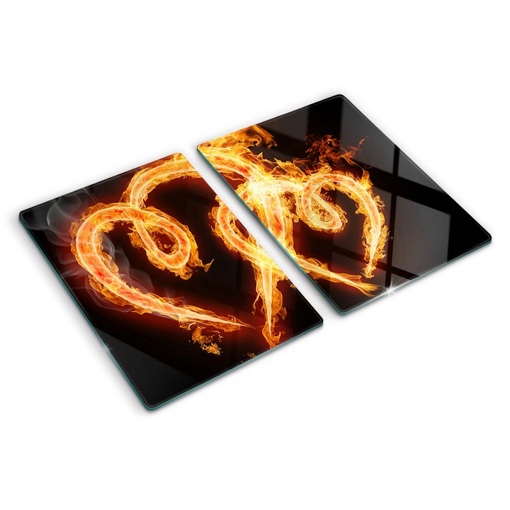 Tocatoare de bucatarie, Tulup, Inimi de foc, Portocaliu, 2x40x52 cm, 010010520020000005880