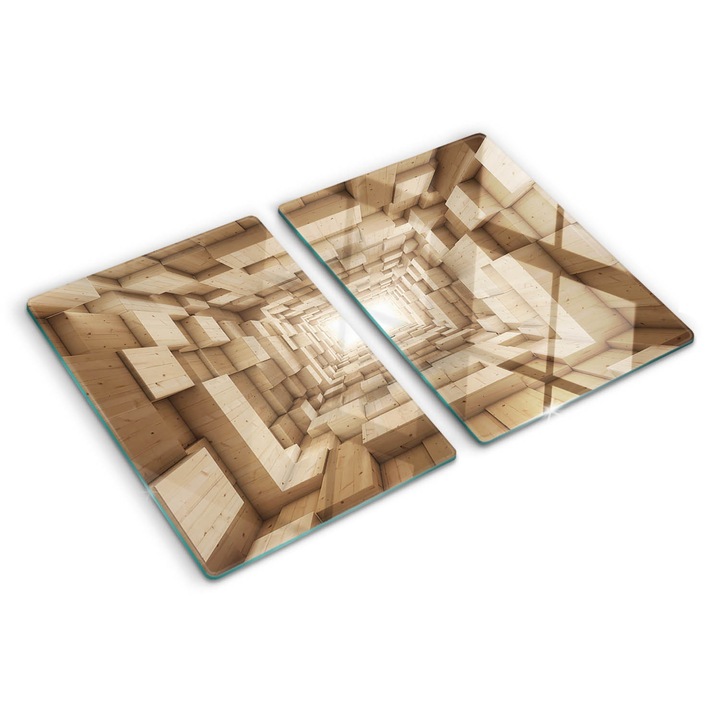 Tocatoare de bucatarie, Tulup, Tunel de lemn, Bej, 2x40x52 cm, 010010520020000005901