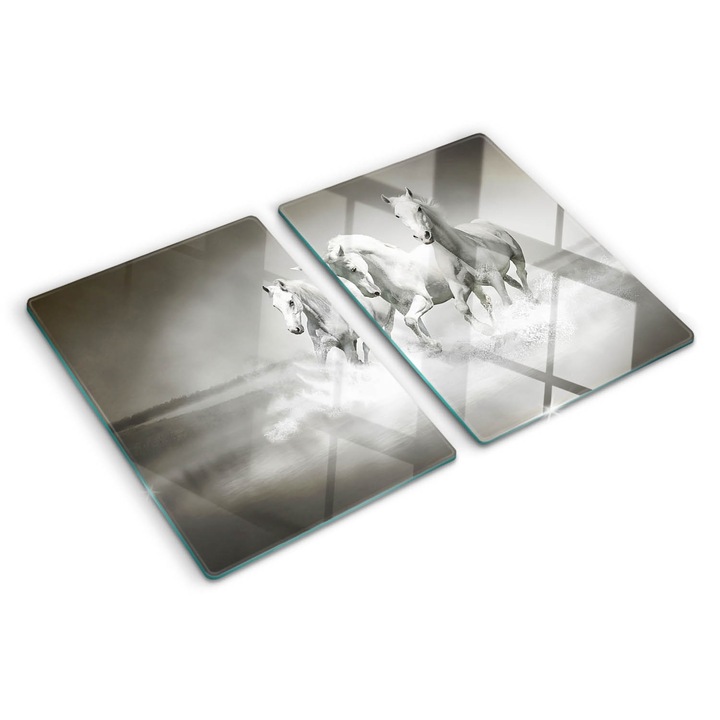 Tocatoare de bucatarie, Tulup, Cai albi, Alb, 2x40x52 cm, 010010520020000005681