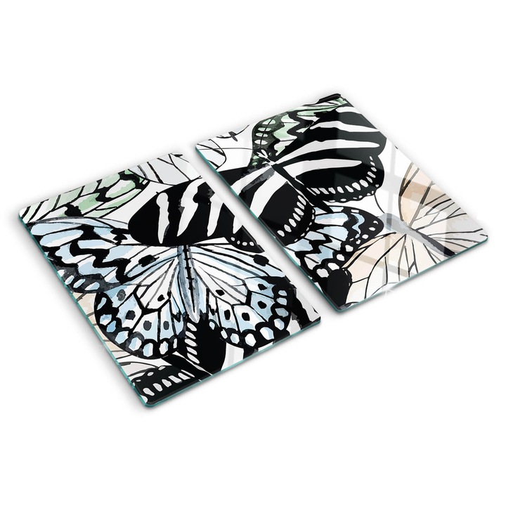 Tocatoare de bucatarie, Tulup, Floare de fluture, Negru, 2x40x52 cm, 010010520020000005860