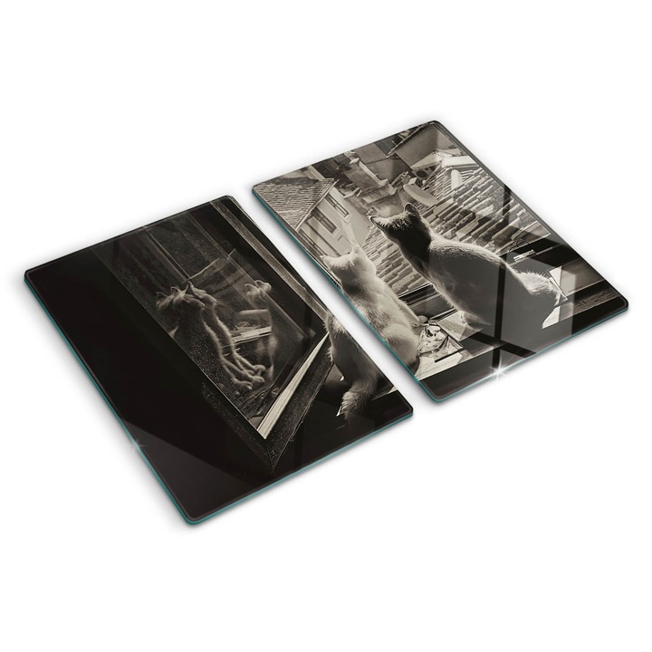 Tocatoare de bucatarie, Tulup, Pisici in fereastra, Multicolor, 2x40x52 cm, 010010520020000005772