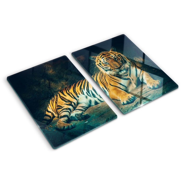 Tocatoare de bucatarie, Tulup, Pestera tigrului, Portocaliu, 2x40x52 cm, 010010520020000005634