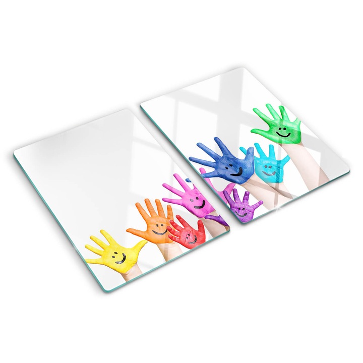 Tocatoare de bucatarie, Tulup, Mainile pictate, Multicolor, 2x40x52 cm, 010010520020000005906