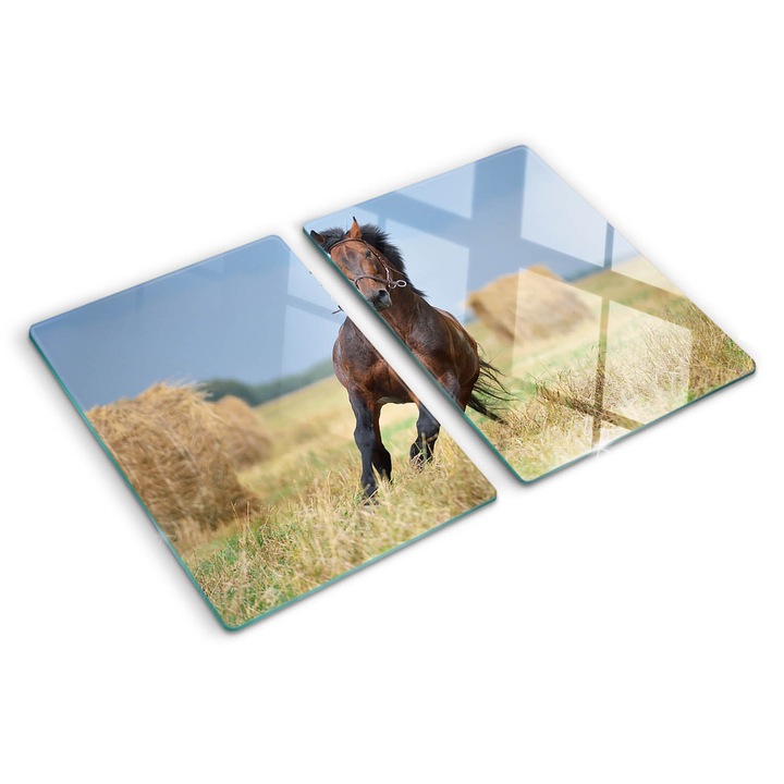 Tocatoare de bucatarie, Tulup, Cal in galop, Maro, 2x40x52 cm, 010010520020000005811