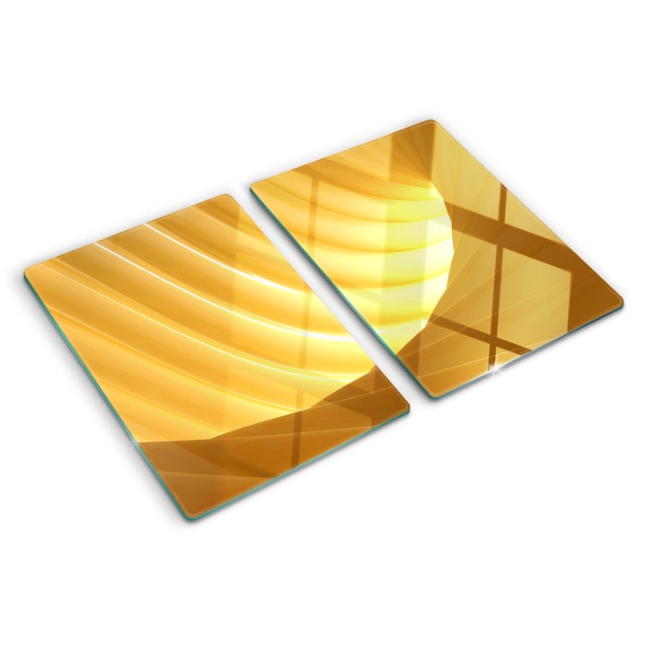 Tocatoare de bucatarie, Tulup, Vortex abstract, Galben, 2x40x52 cm, 010010520020000005904