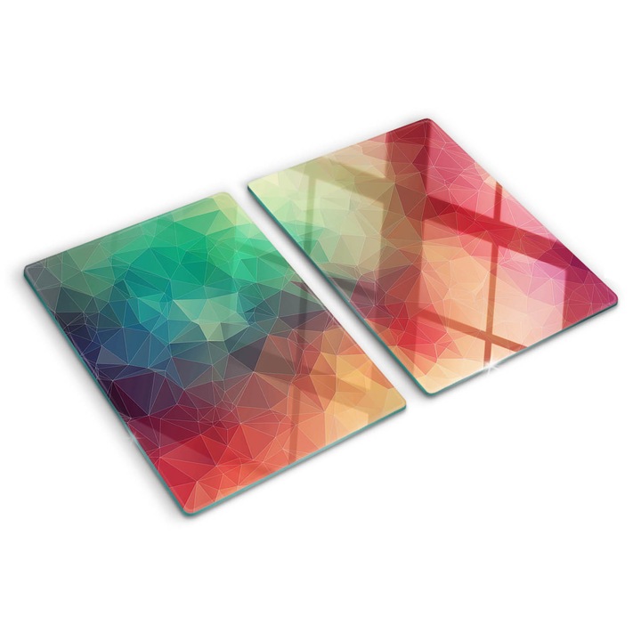 Tocatoare de bucatarie, Tulup, Figuri geometrice, Multicolor, 2x40x52 cm, 010010520020000005966