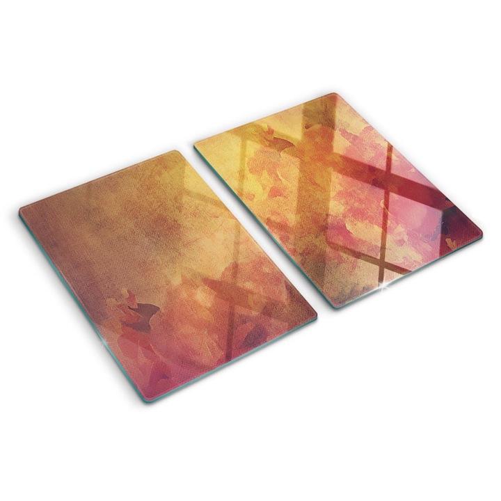 Tocatoare de bucatarie, Tulup, Flori, Portocaliu, 2x40x52 cm, 010010520020000005332