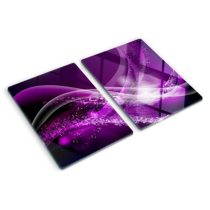 Tocatoare de bucatarie, Tulup, Val abstracta, Violet, 2x40x52 cm, 010010520020000005927