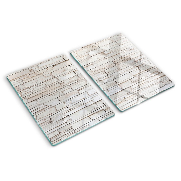 Tocatoare de bucatarie, Tulup, Zid de piatra alba, Alb, 2x40x52 cm, 010010520020000004275