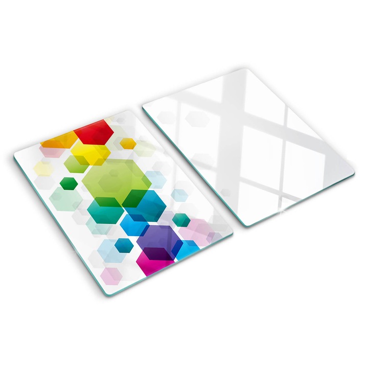 Tocatoare de bucatarie, Tulup, Cuburi colorate, Multicolor, 2x40x52 cm, 010010520020000005973