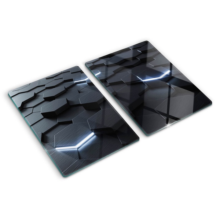 Tocatoare de bucatarie, Tulup, Abstractia, Negru, 2x40x52 cm, 010010520020000006105