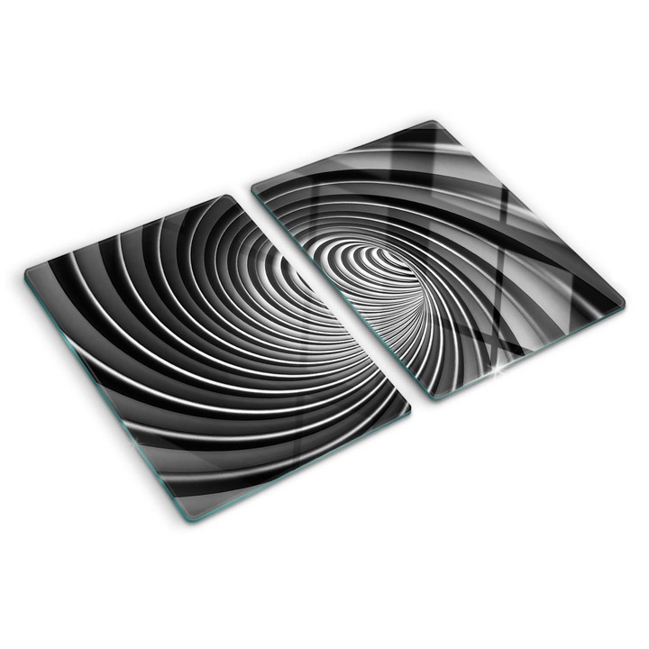 Tocatoare de bucatarie, Tulup, Vortex abstract, Gri, 2x40x52 cm, 010010520020000006091