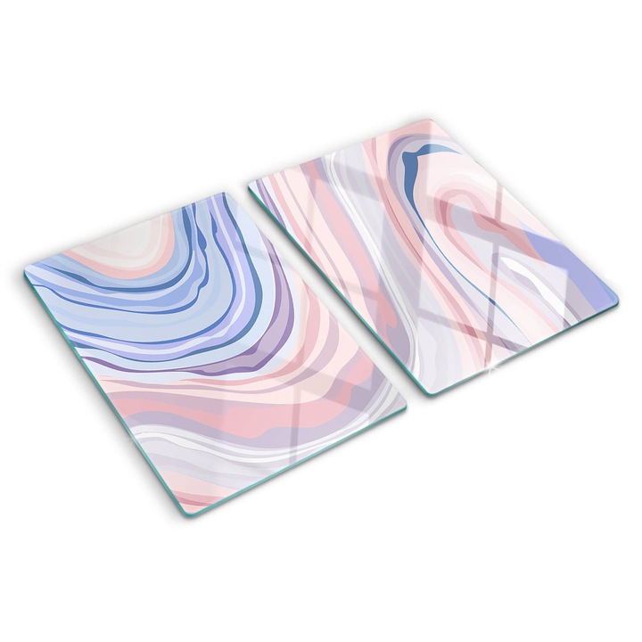 Tocatoare de bucatarie, Tulup, Valuri abstracte, Multicolor, 2x40x52 cm, 010010520020000006149