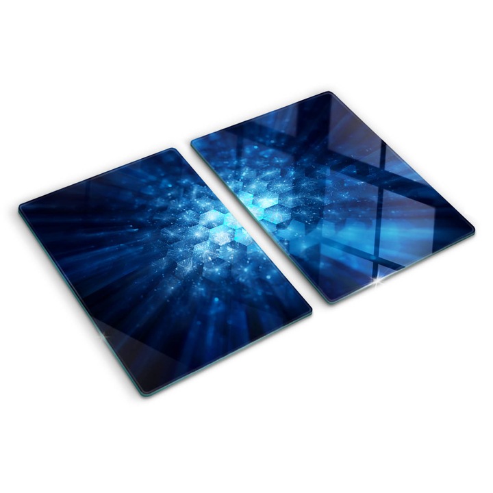 Tocatoare de bucatarie, Tulup, Cristale, Albastru, 2x40x52 cm, 010010520020000006045