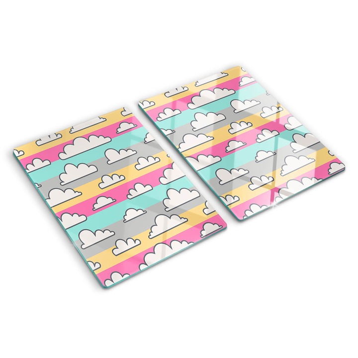 Tocatoare de bucatarie, Tulup, Nori, Multicolor, 2x40x52 cm, 010010520020000006162