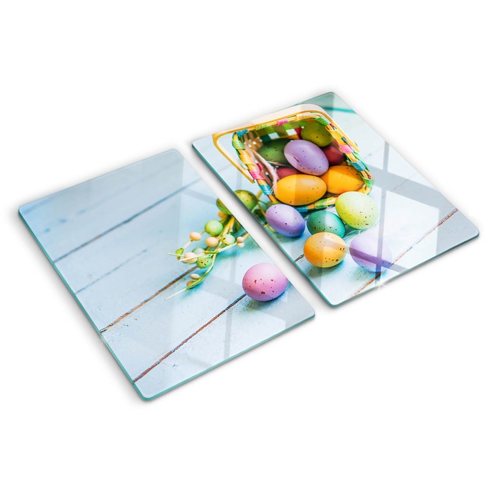 Tocatoare de bucatarie, Tulup, Oua de paste, Multicolor, 2x40x52 cm, 010010520020000006154