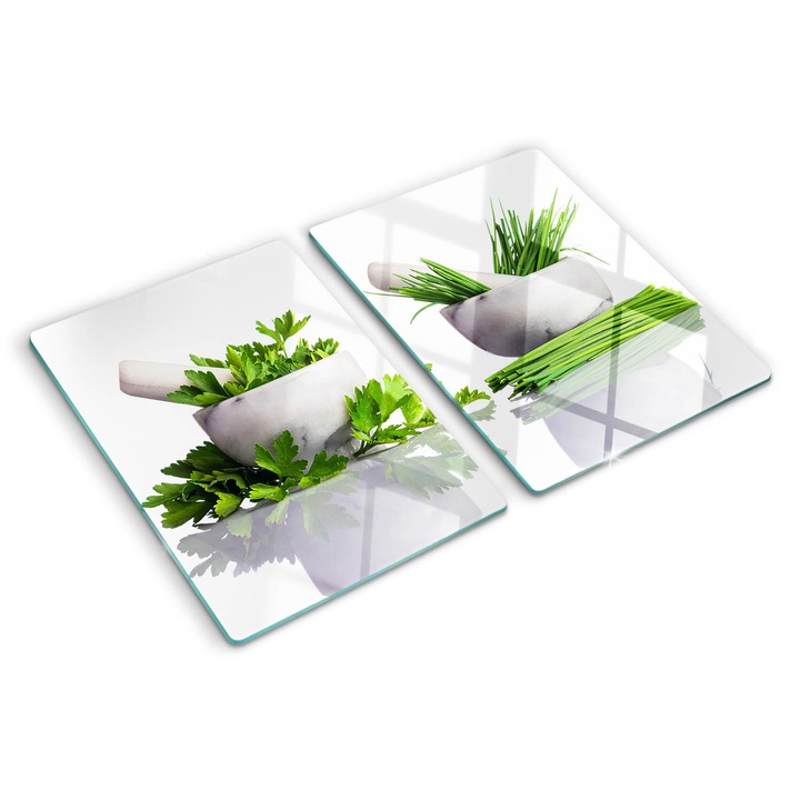 Tocatoare de bucatarie, Tulup, Ierburi, Verde, 2x40x52 cm, 010010520020000006255