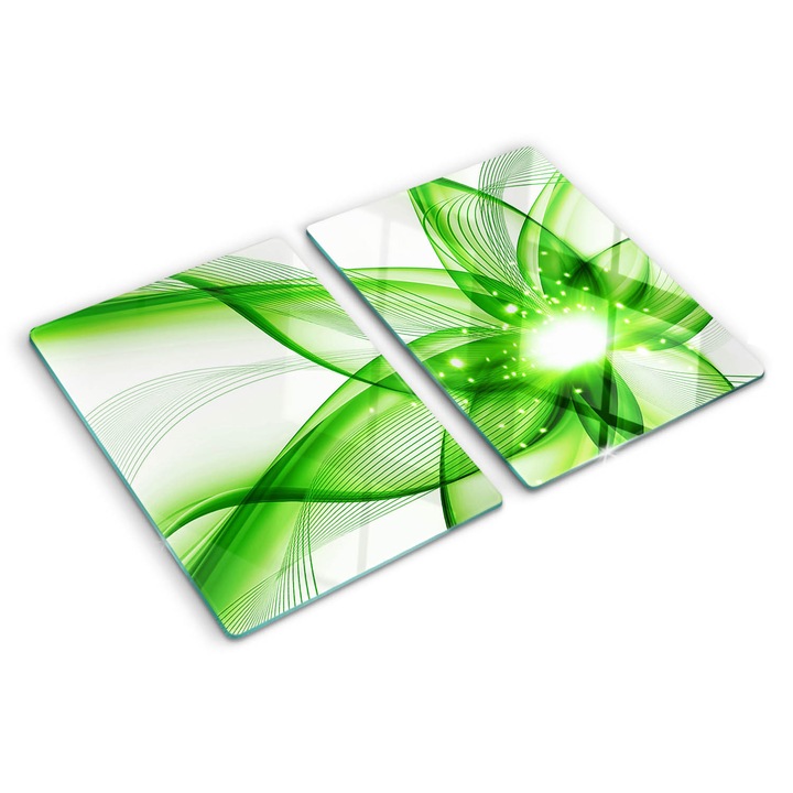 Tocatoare de bucatarie, Tulup, Abstractia, Verde, 2x40x52 cm, 010010520020000006115