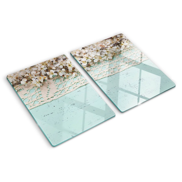 Tocatoare de bucatarie, Tulup, Flori de cires, Bej, 2x40x52 cm, 010010520020000006479