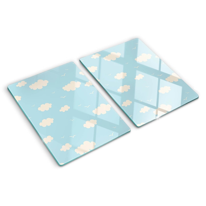 Tocatoare de bucatarie, Tulup, Nori, Albastru, 2x40x52 cm, 010010520020000006186