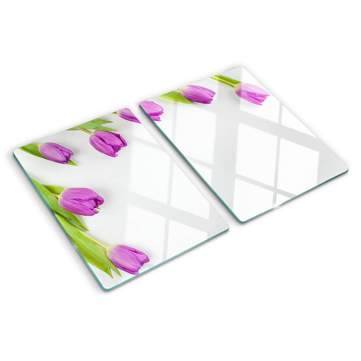 Tocatoare de bucatarie, Tulup, Lalele mov, Violet, 2x40x52 cm, 010010520020000006464