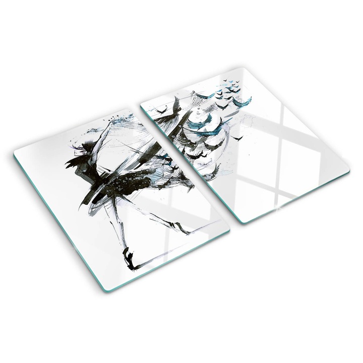 Tocatoare de bucatarie, Tulup, Balerina, Negru, 2x40x52 cm, 010010520020000006096