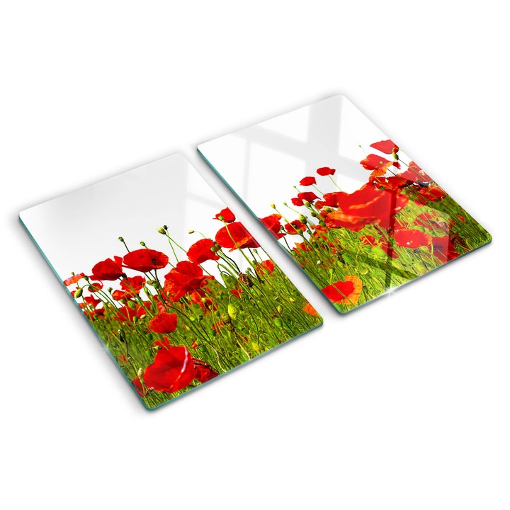 Tocatoare de bucatarie, Tulup, Macii de camp, Rosu, 2x40x52 cm, 010010520020000006523