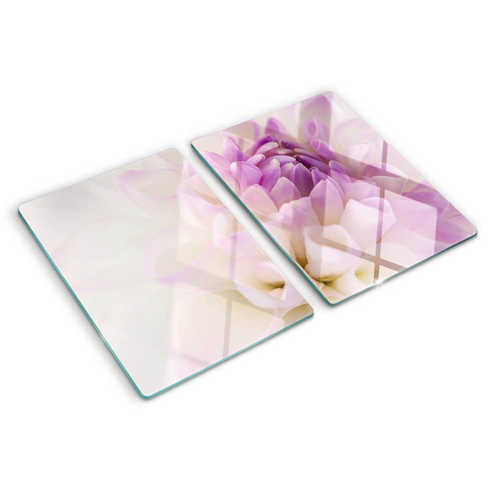 Tocatoare de bucatarie, Tulup, Dalia alba, Violet, 2x40x52 cm, 010010520020000006408