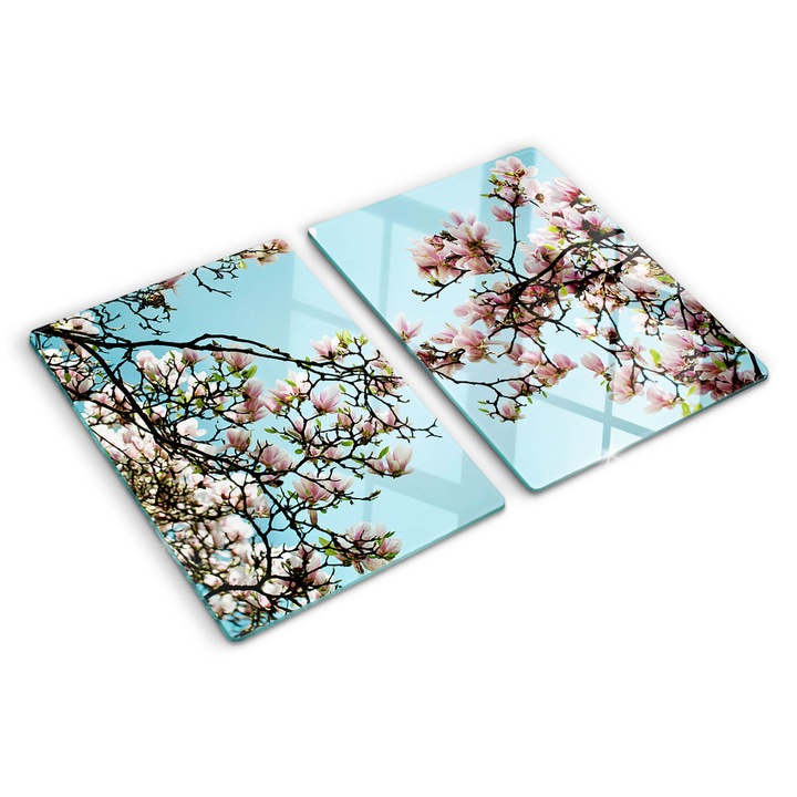 Tocatoare de bucatarie, Tulup, Flori de magnolie, Albastru, 2x40x52 cm, 010010520020000006329